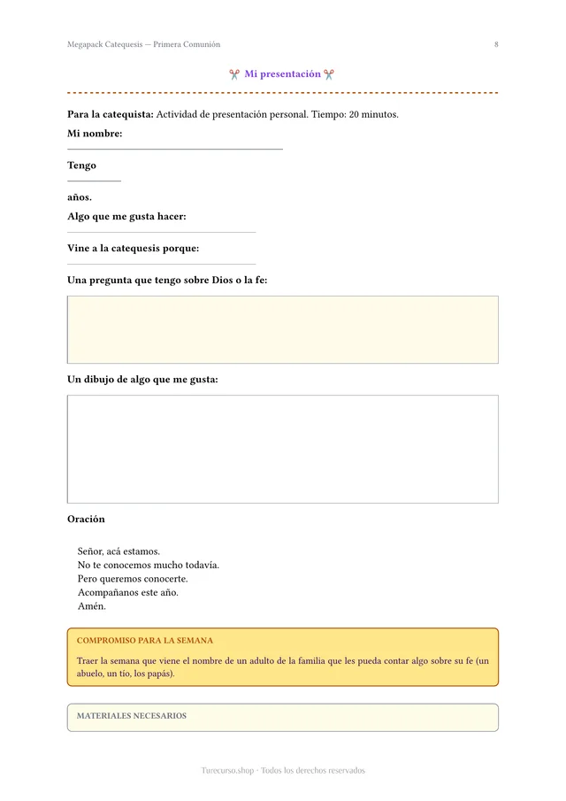 Actividad imprimible